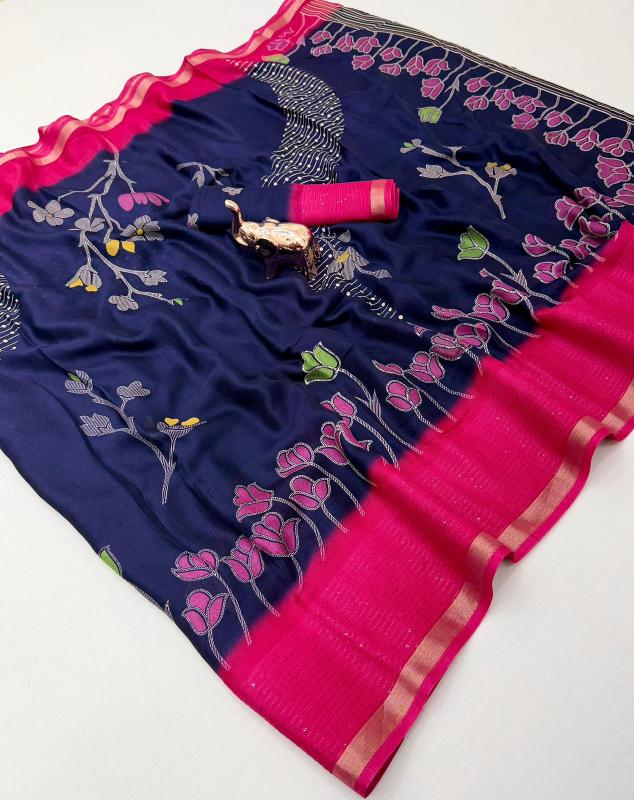 Vastrangan sara floral printed sarees market